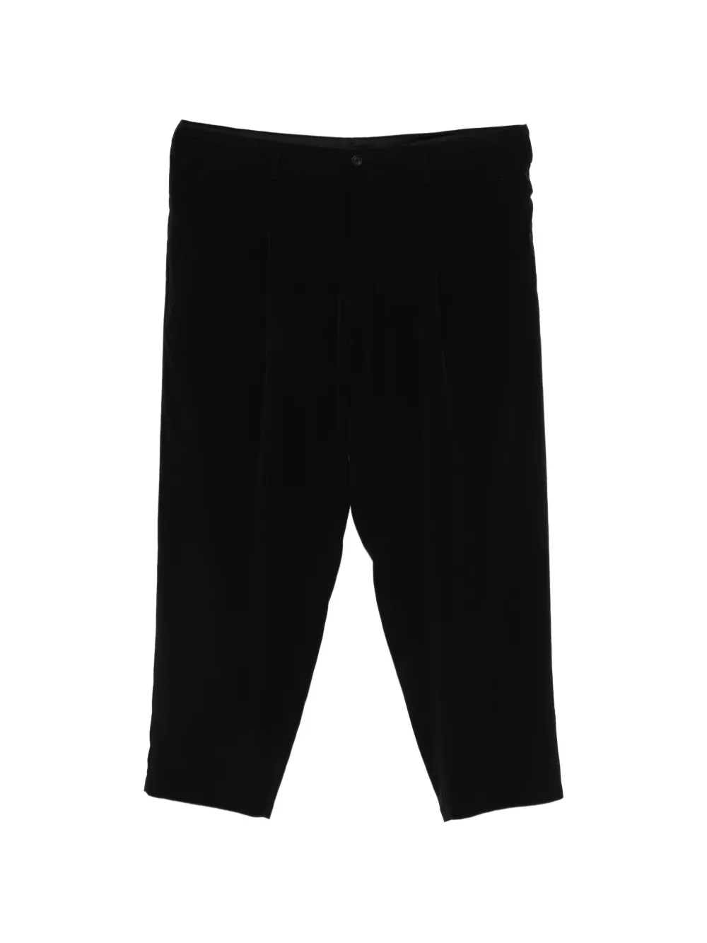 Yohji Yamamoto front-pleat trousers - Nero