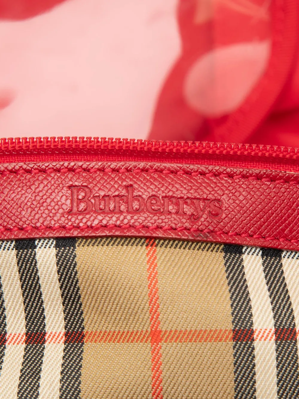 20th Century Haymarket Check Canvas Vanity Bag