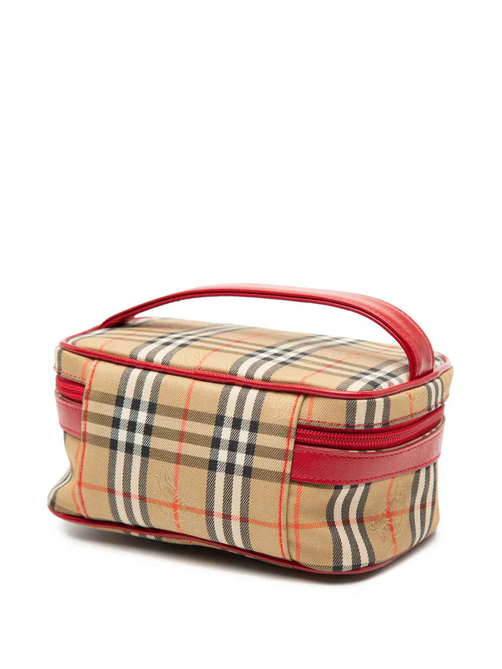 20th Century Haymarket Check Canvas Vanity Bag