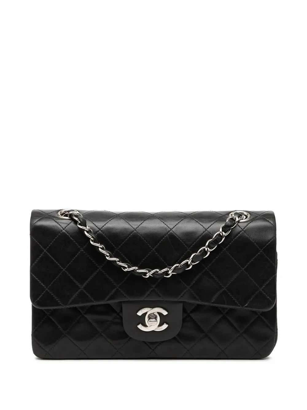 CHANEL Pre-Owned 1996-1997 Small Classic Lambskin Double Flap shoulder bag - Nero