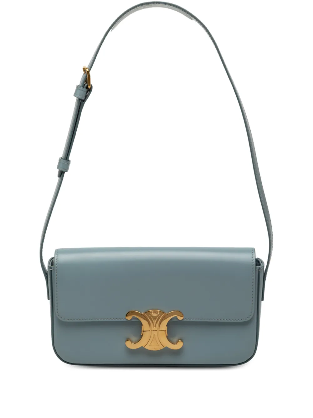 Celine Pre-Owned 2023 Shiny Calfskin Claude shoulder bag - Blu