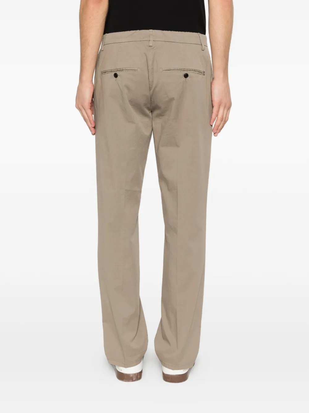 DONDUP Broek met riemlussen Bruin