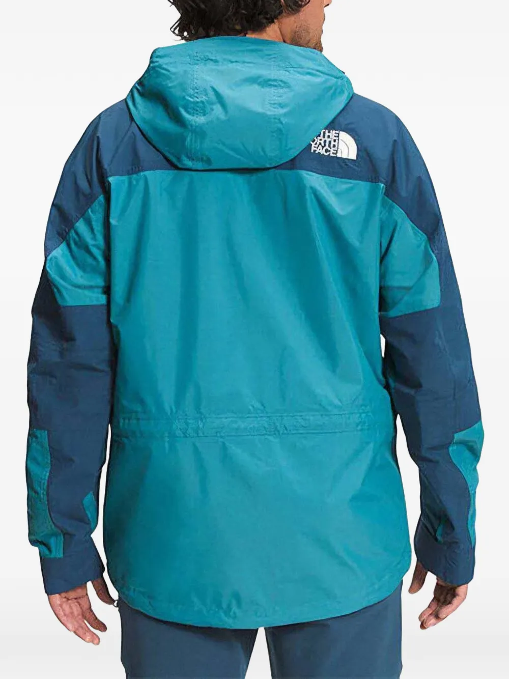 The North Face Jack met capuchon en logodetail Blauw