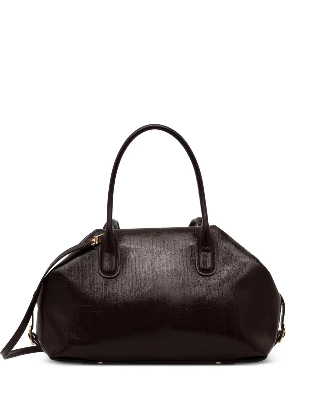 Themoirè medium Talia Trunk crinkled-effect tote bag - Marrone