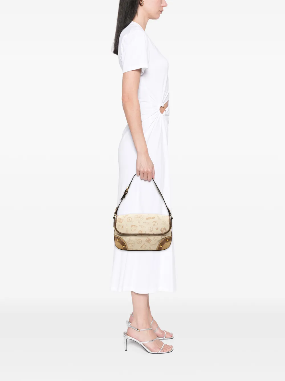  Loewe Pre-owned Borsa A Spalla 160th Anniversary In Tela Con Battente E Finiture In Pelle Scamosciata 2006 - Marrone 