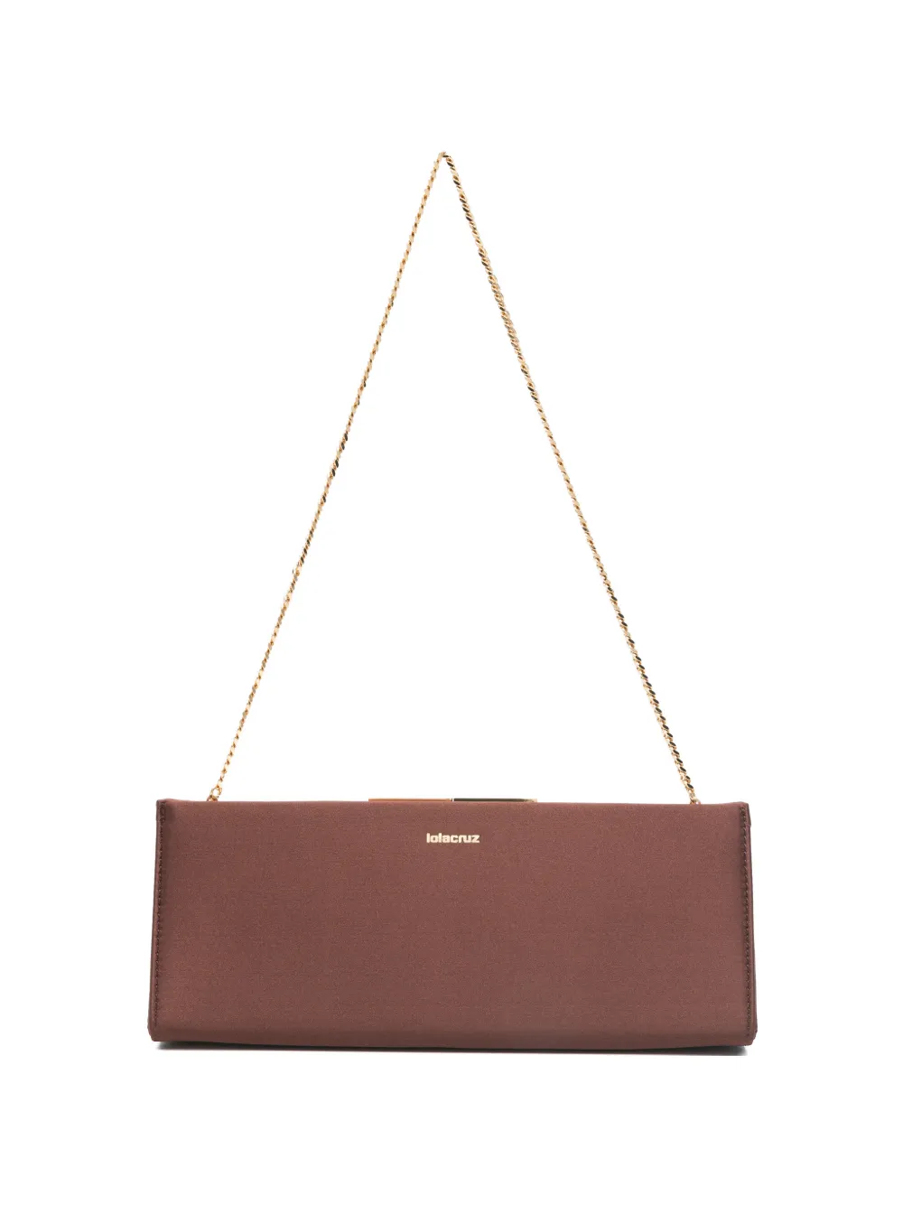 Lola Cruz Écla chain-strap clutch bag - Marrone