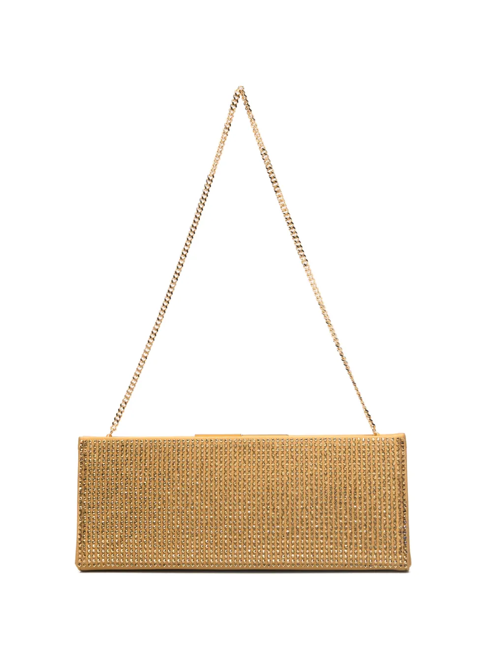 Lola Cruz Écla embellished chain clutch bag - Oro