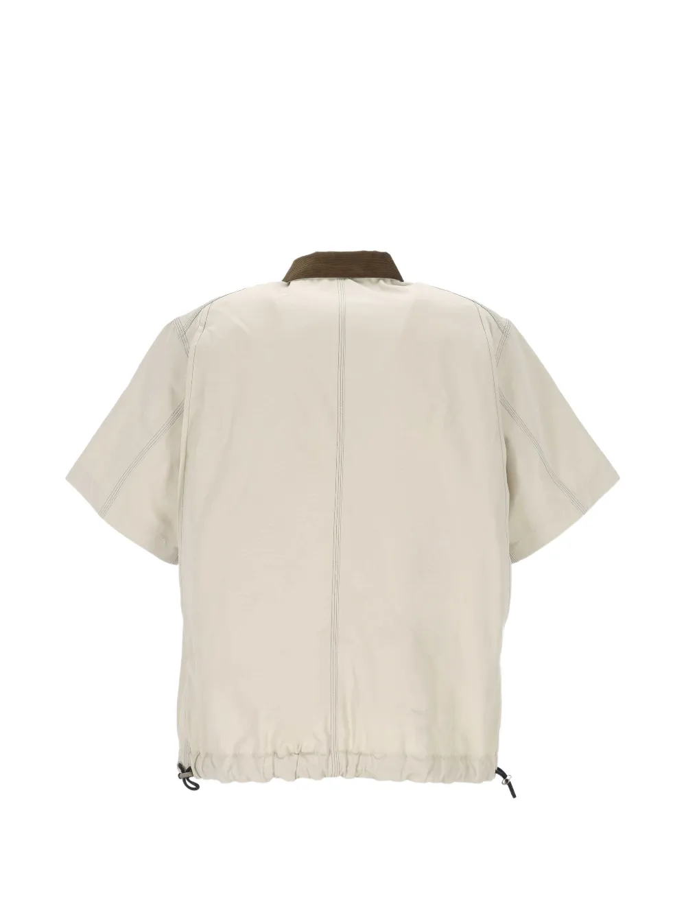 sacai x Carhartt WIP Duck overhemd met ribfluwelen kraag Beige