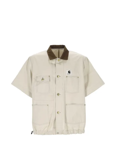 sacai x Carhartt WIP Duck corduroy-collar shirt