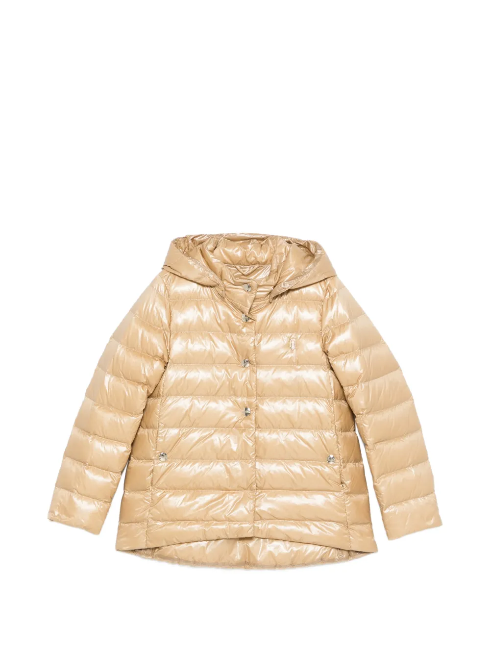 Herno Kids hooded buttoned jacket - Toni neutri