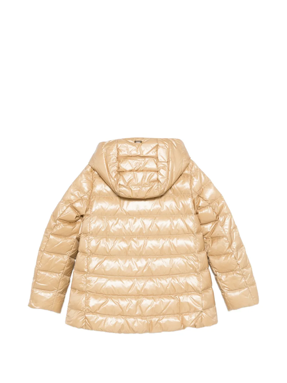  Herno Kids Hooded Buttoned Jacket - Neutrals 