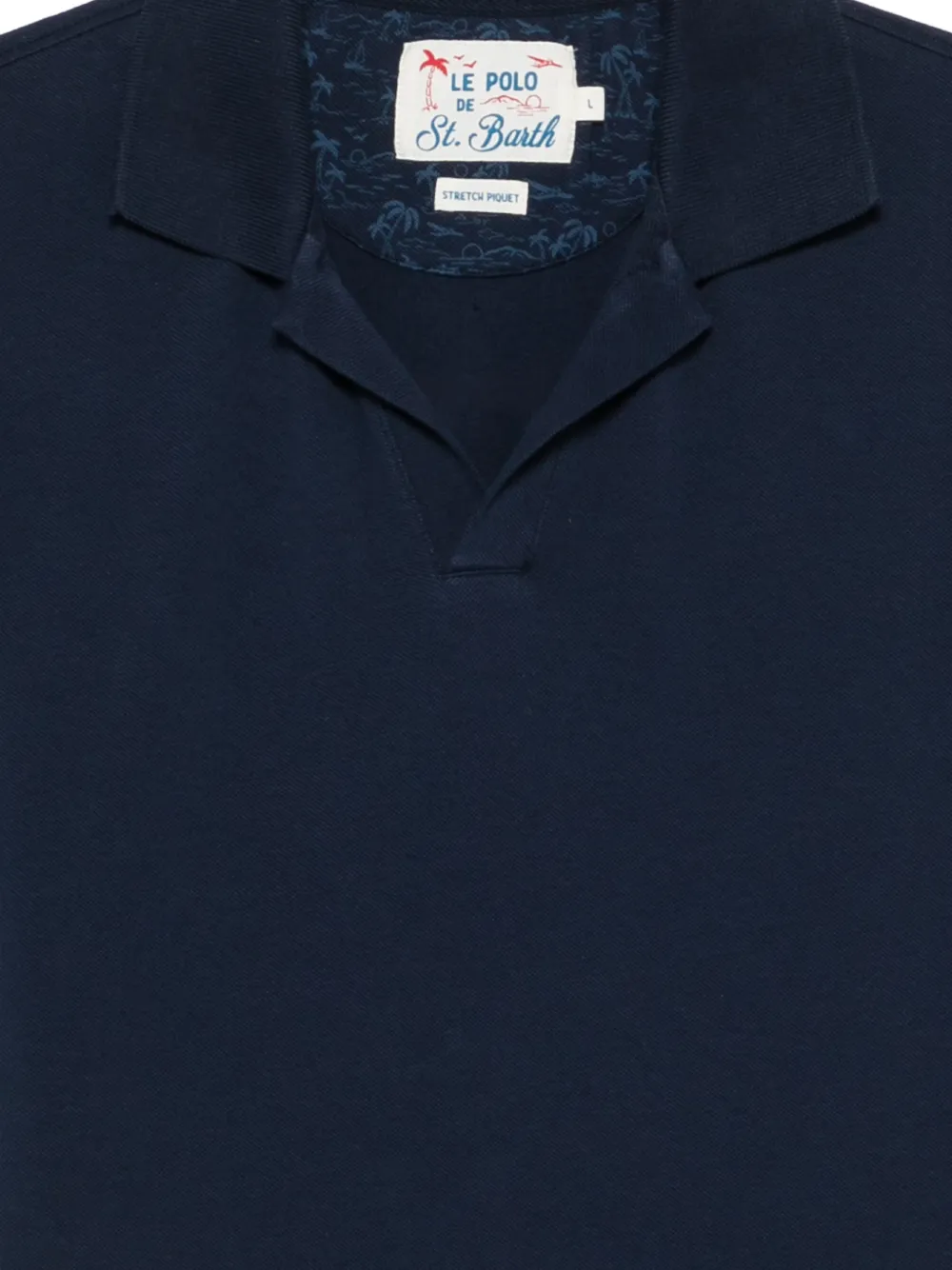 MC2 Saint Barth T-shirt met V-hals Blauw