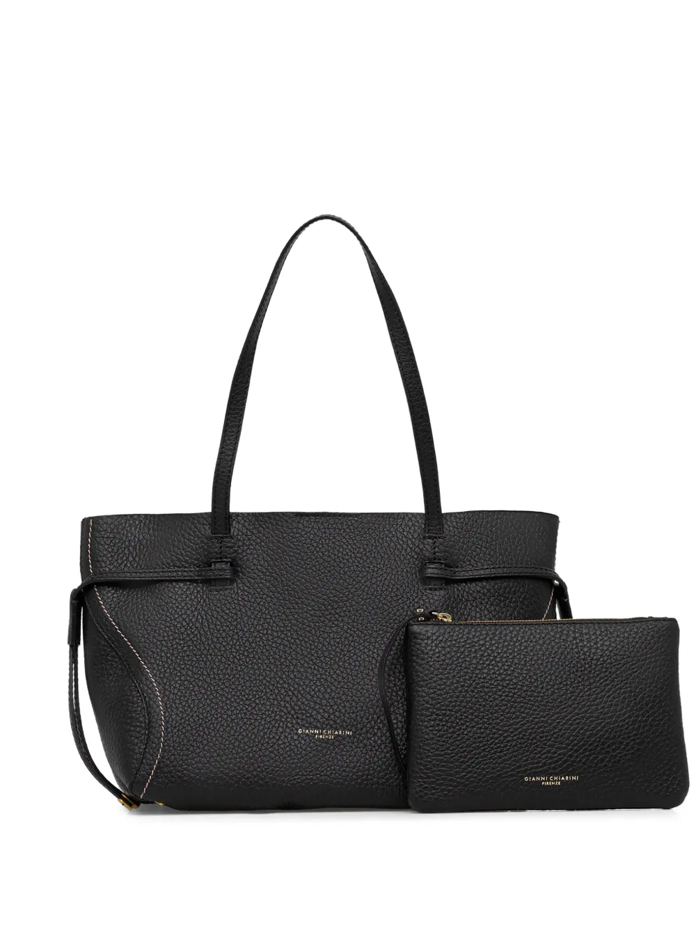 GIANNI CHIARINI Violette detachable pouch tote bag - Nero