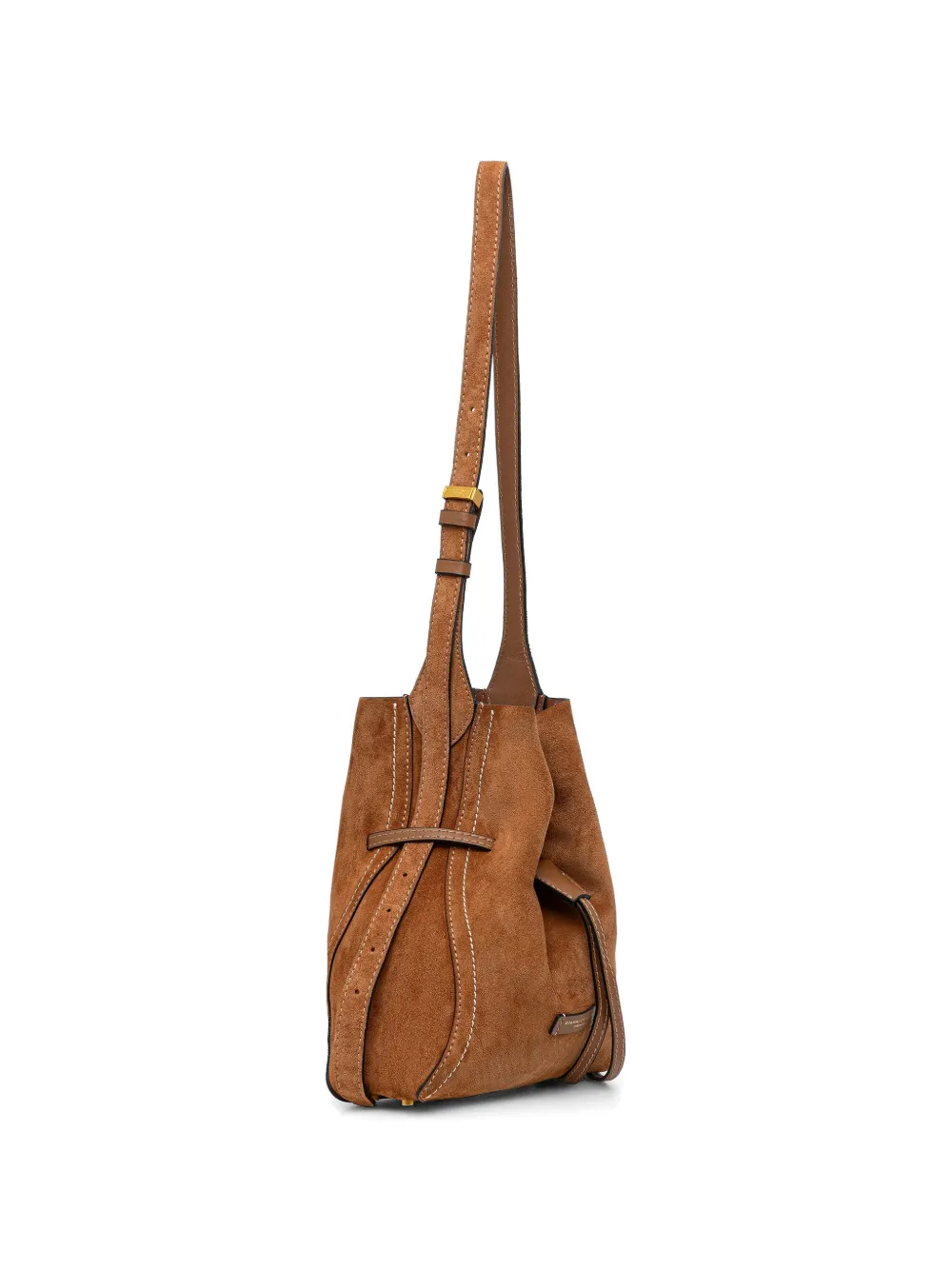  Gianni Chiarini Sienna Drawstring Top Bucket Bag - Brown 