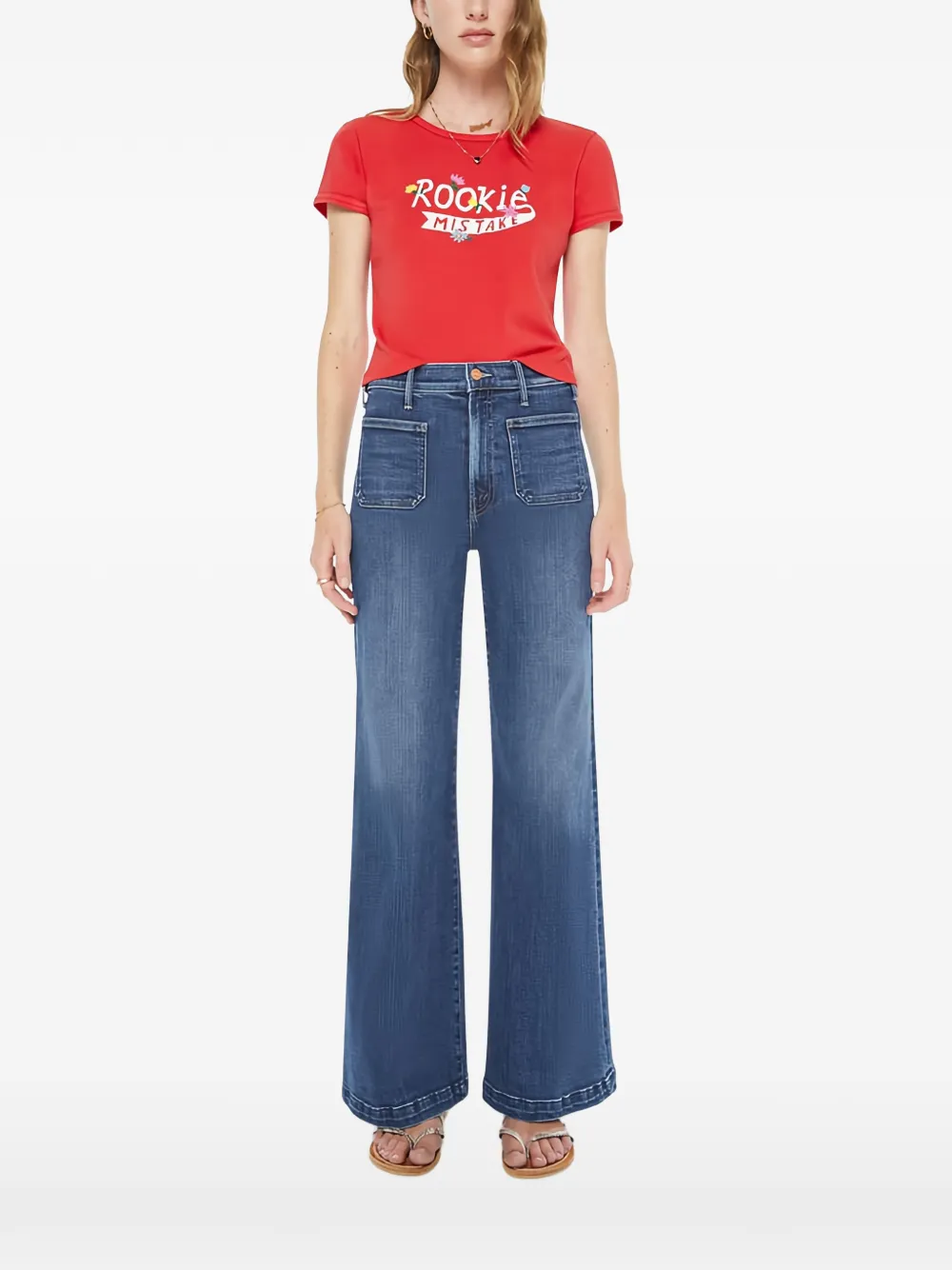 MOTHER The Itty Bitty Ringer T-shirt - Rosso