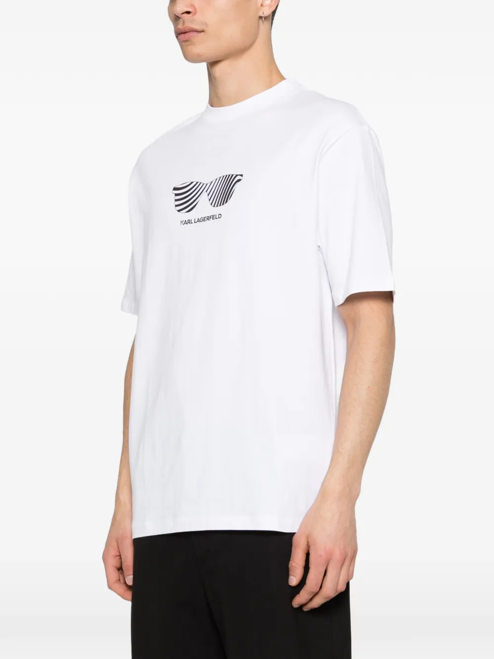 sunglasses-print T-shirt