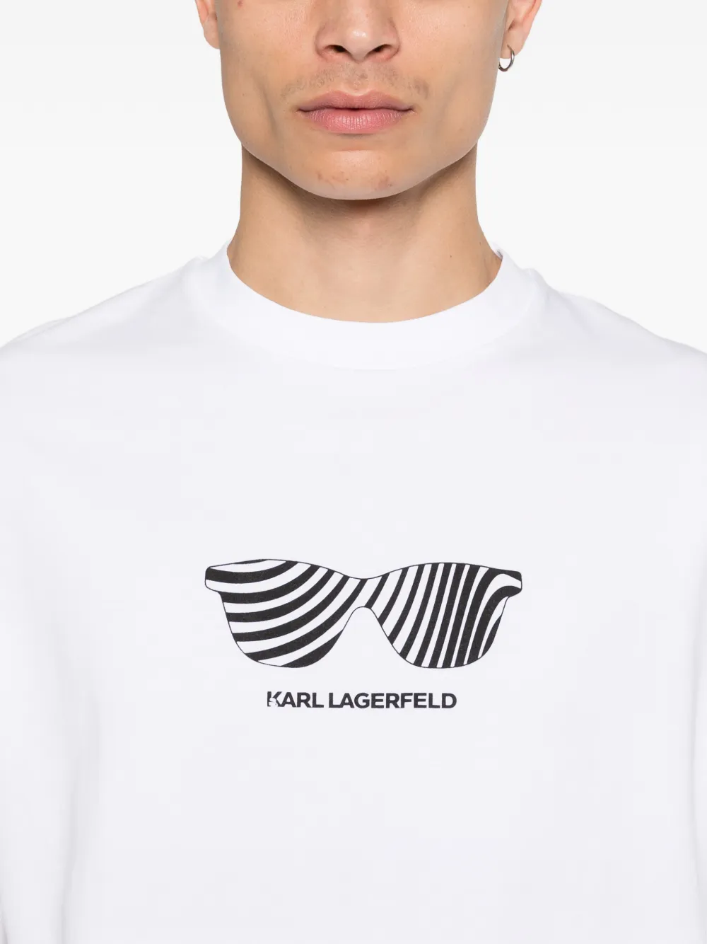 sunglasses-print T-shirt