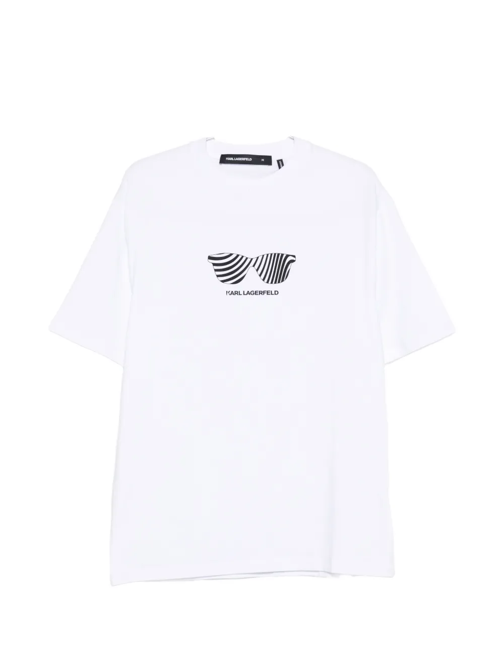 Karl Lagerfeld sunglasses-print T-shirt - Bianco