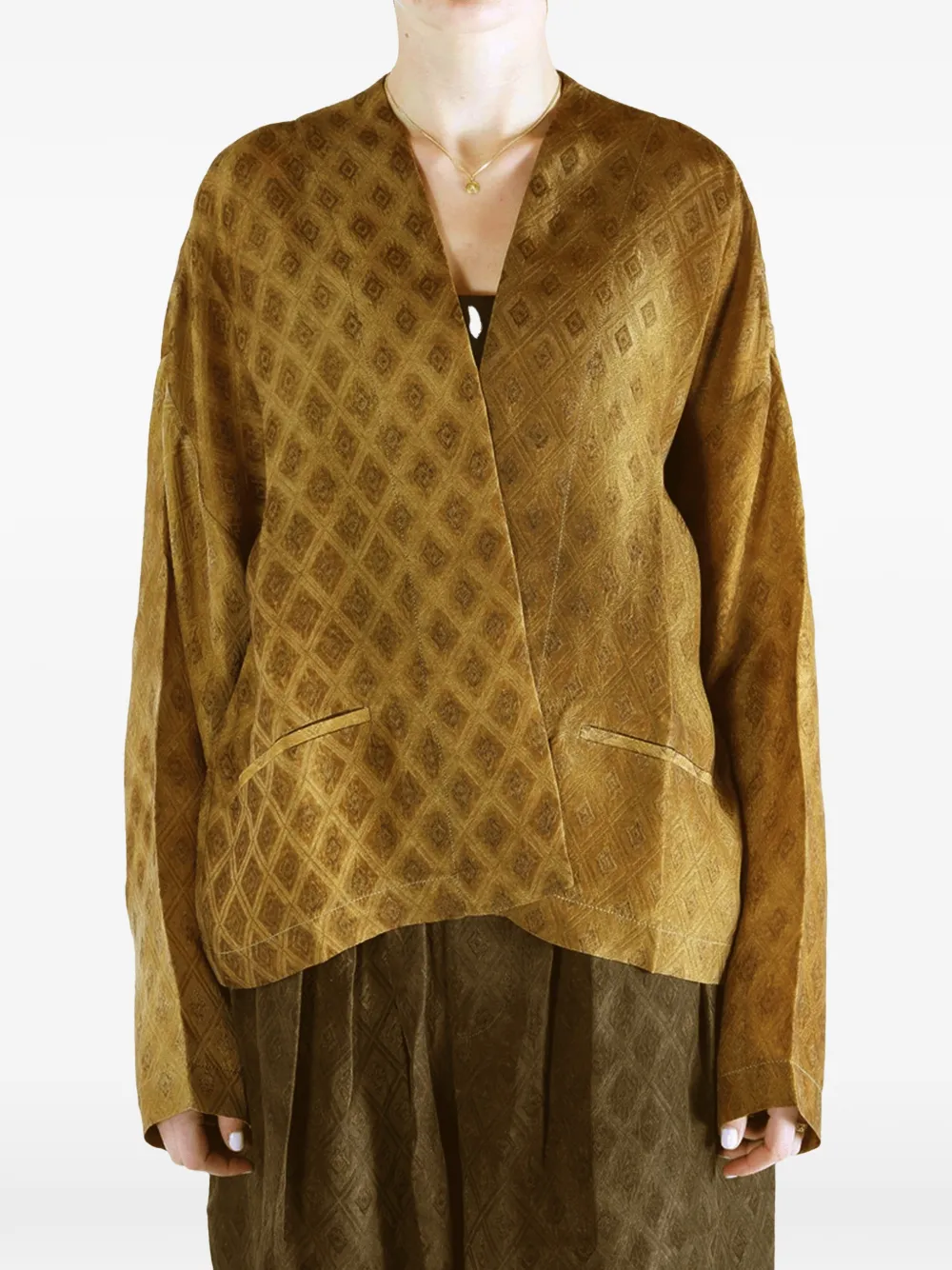  Uma Wang Long-sleeves Jacket - Brown 