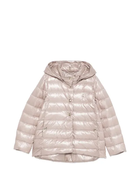 Herno Kids hooded buttoned jacket