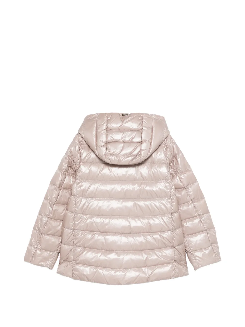  Herno Kids Hooded Buttoned Jacket - Pink 