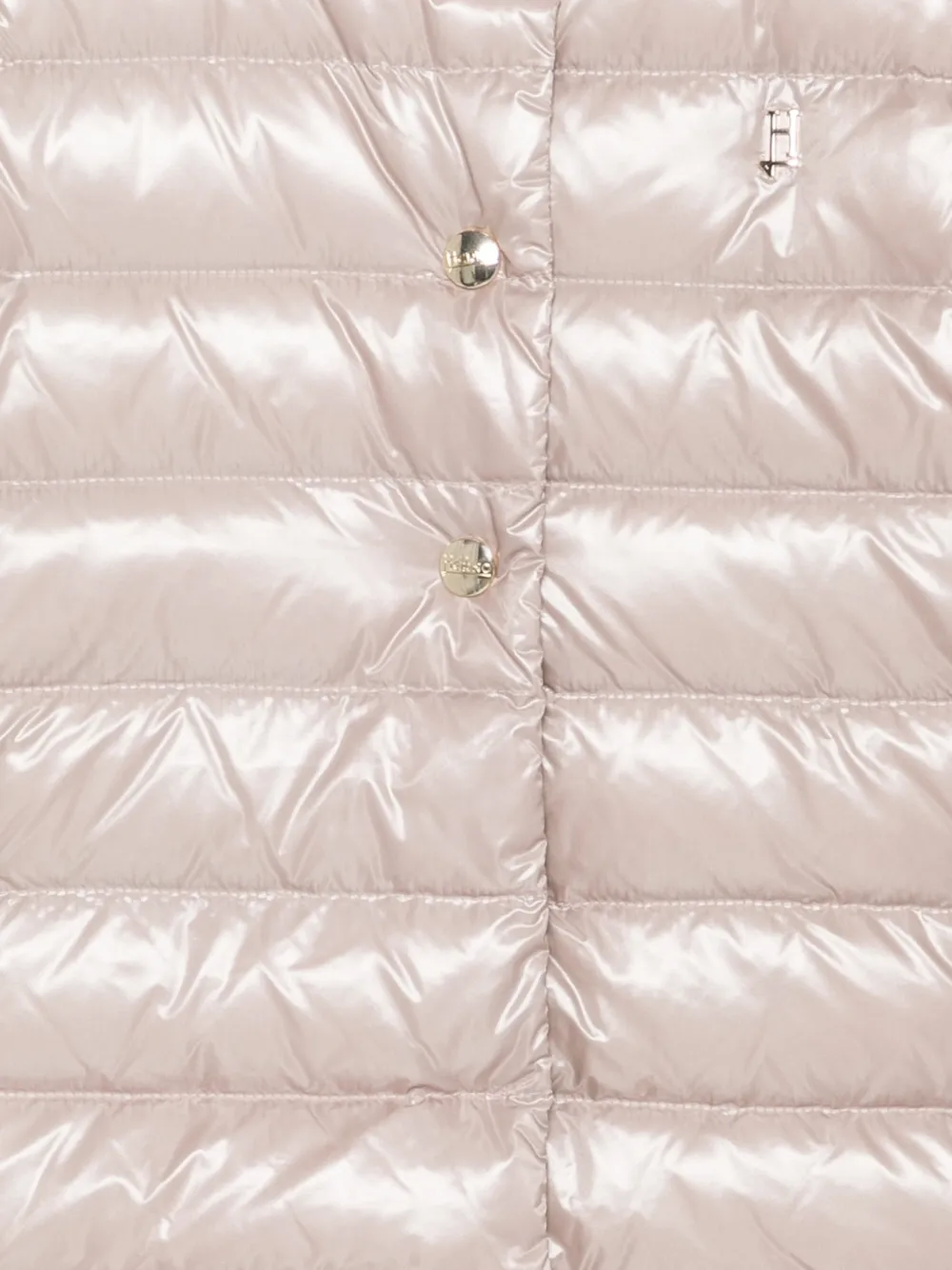  Herno Kids Hooded Buttoned Jacket - Pink 