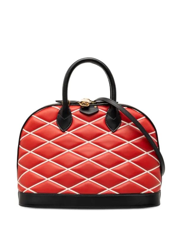 Louis Vuitton Pre-owned 2014 Alma Malletage PM Satchel in Black