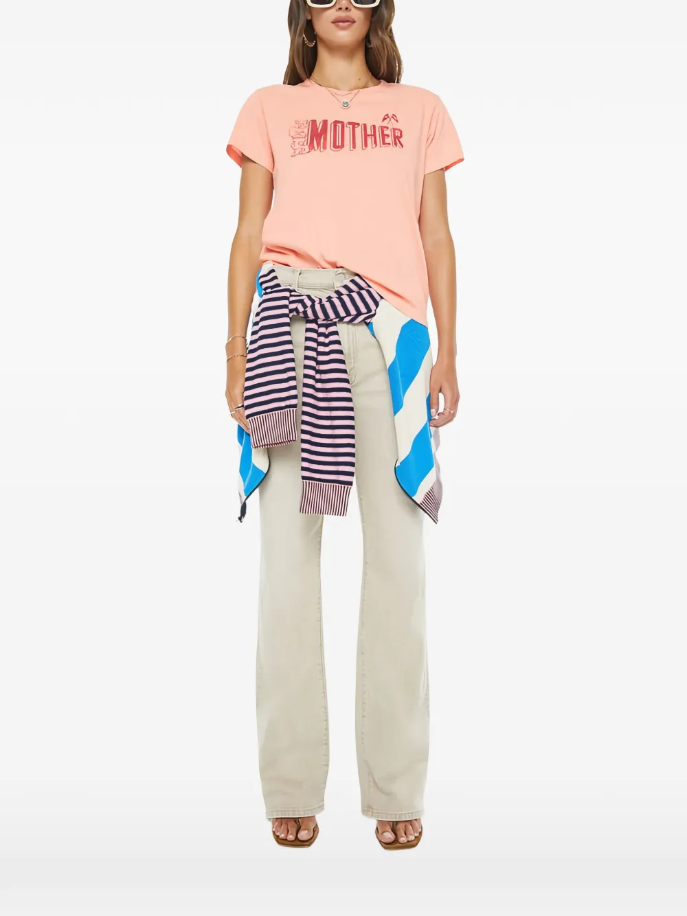 MOTHER The Boxy Goodie Goodie graphic T-shirt - Arancione