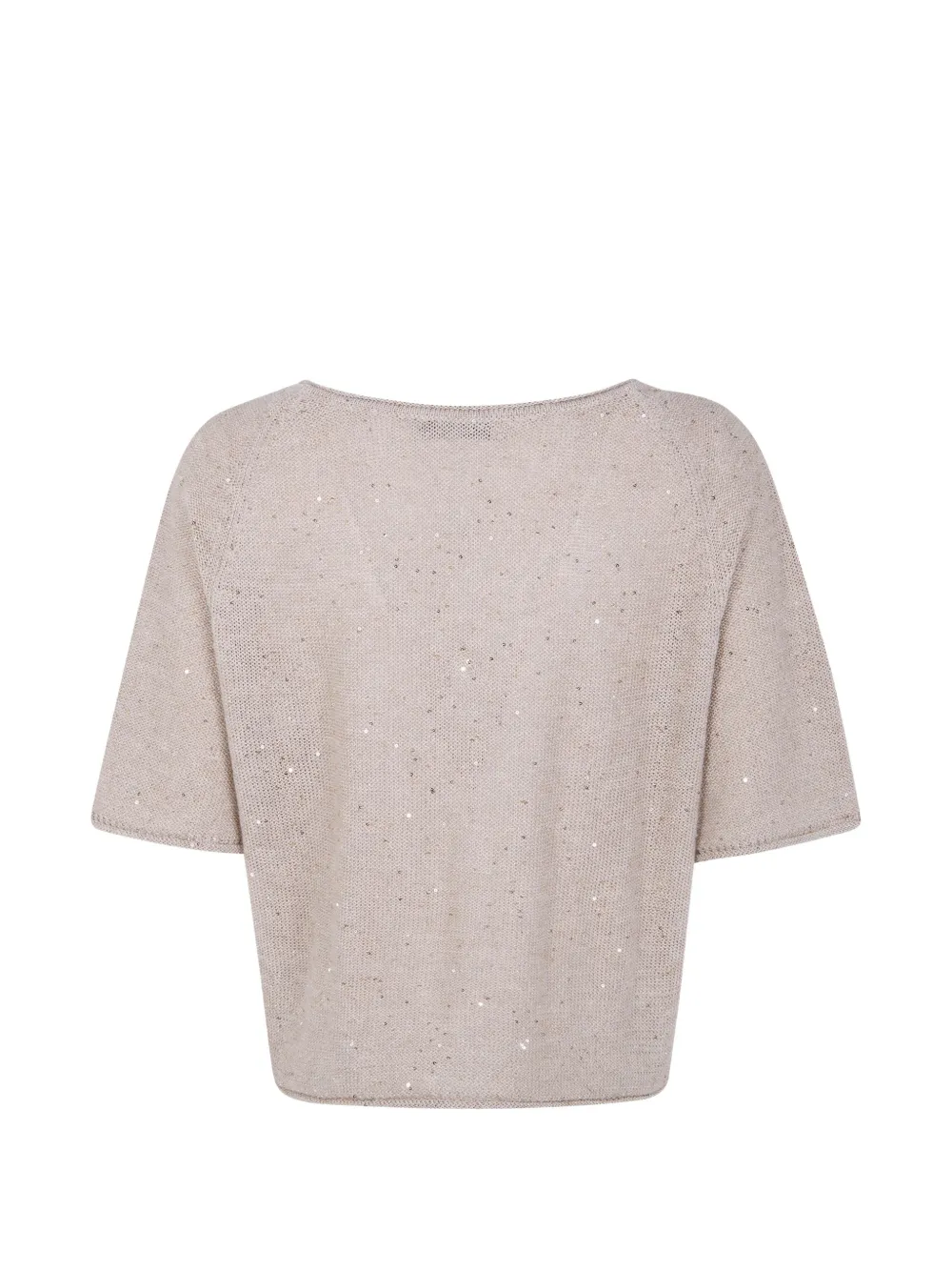  Gentry Portofino Sequin-embellished Knitted Top - Neutrals 