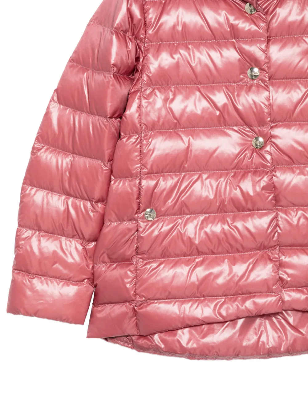Herno Kids Gewatteerd jack met capuchon Roze