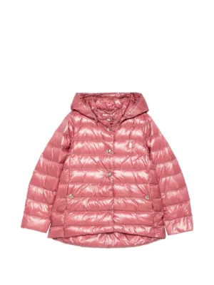 Herno Kids ラッフル フーデッド ジャケット | ピンク | FARFETCH JP