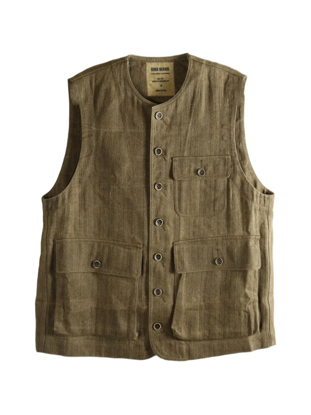 Uma Wang Jolt vest - Brown