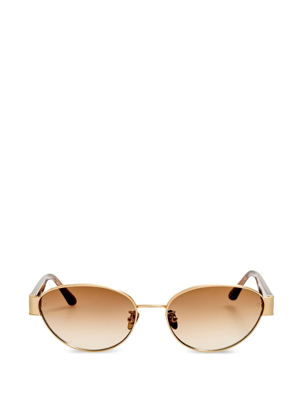Linda Farrow Sheri oval-frame sunglasses - Oro