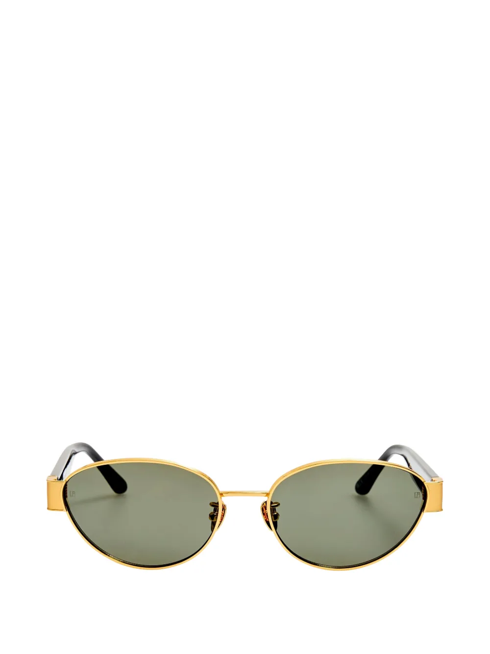 Linda Farrow Sheri oval-frame sunglasses - Oro