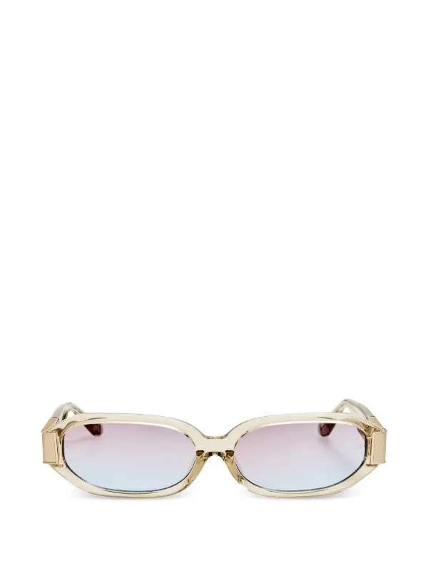 Linda Farrow Laura Sunglasses in Neutrals