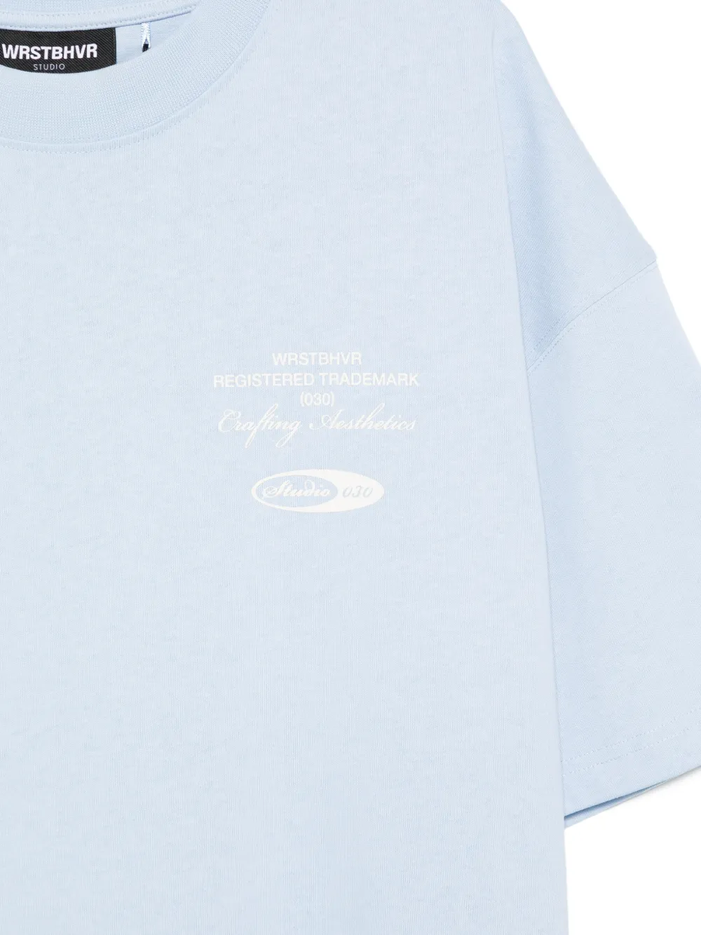  Wrstbhvr Round-neck T-shirt - Blue 