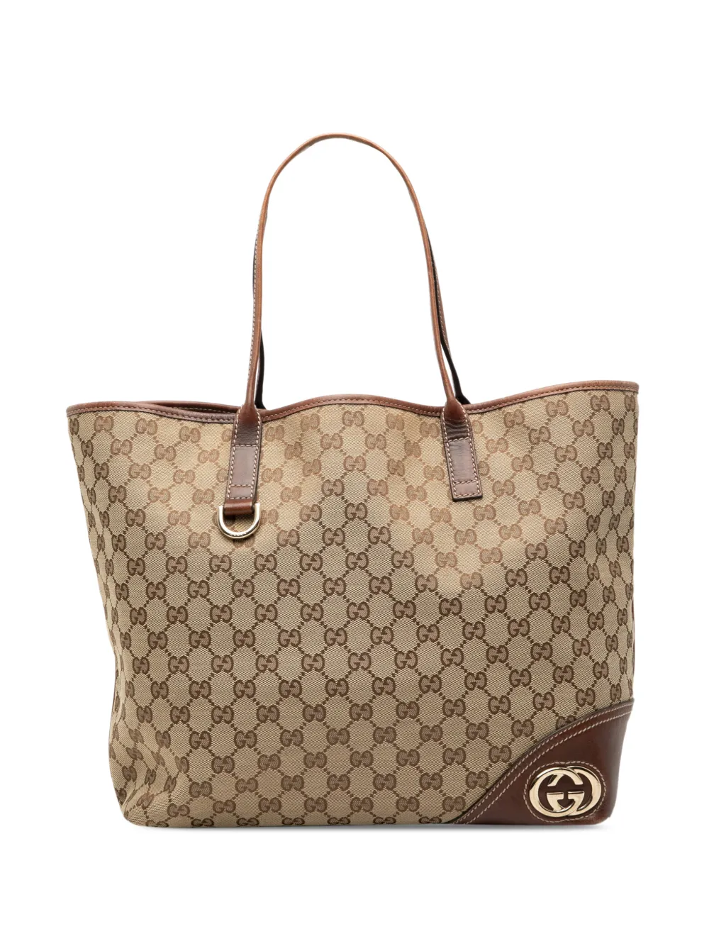 Gucci Pre-Owned 2000-2015 Large GG Canvas New Britt tote bag - Marrone