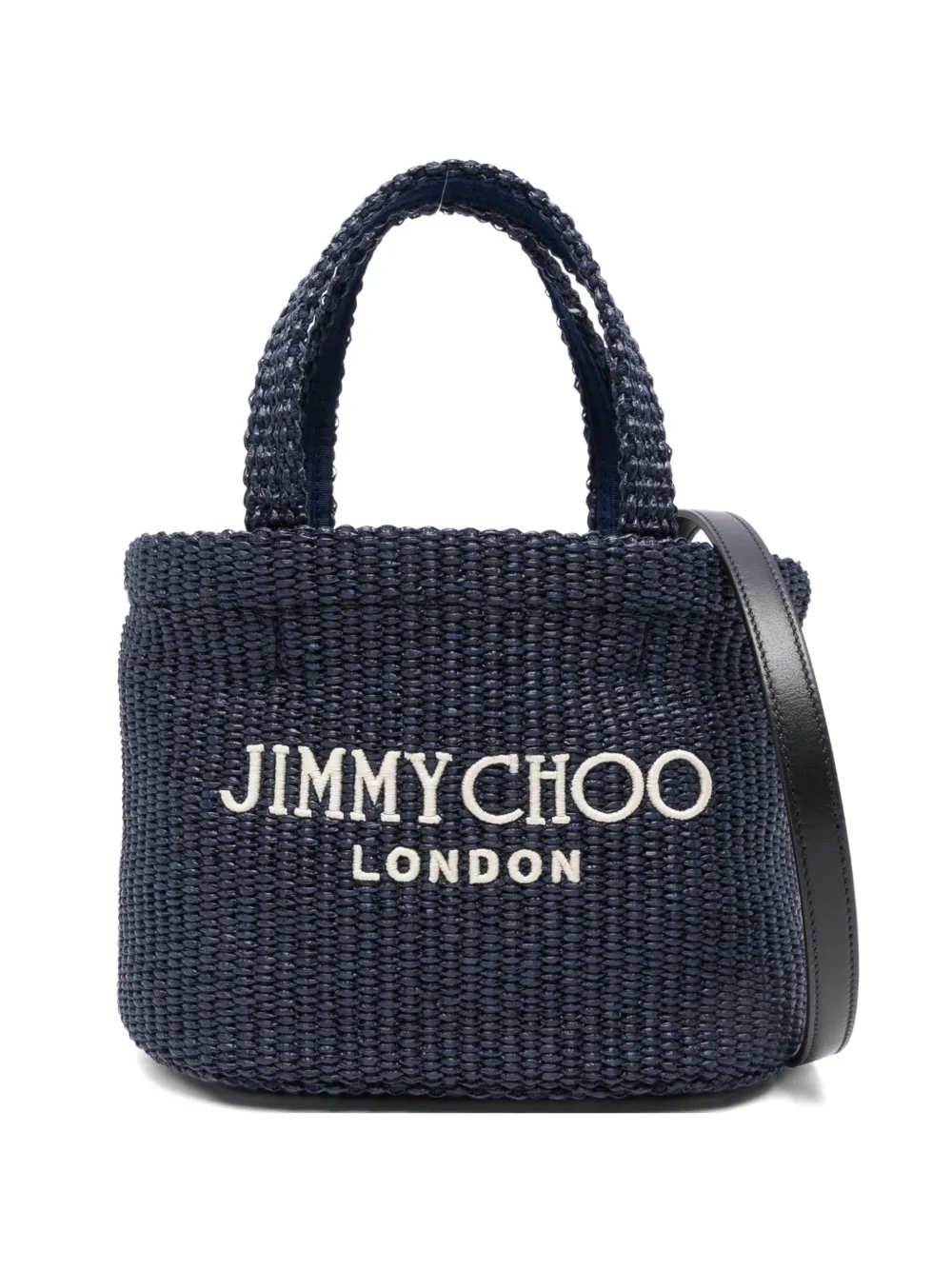 Jimmy Choo logo tote bag - Blu