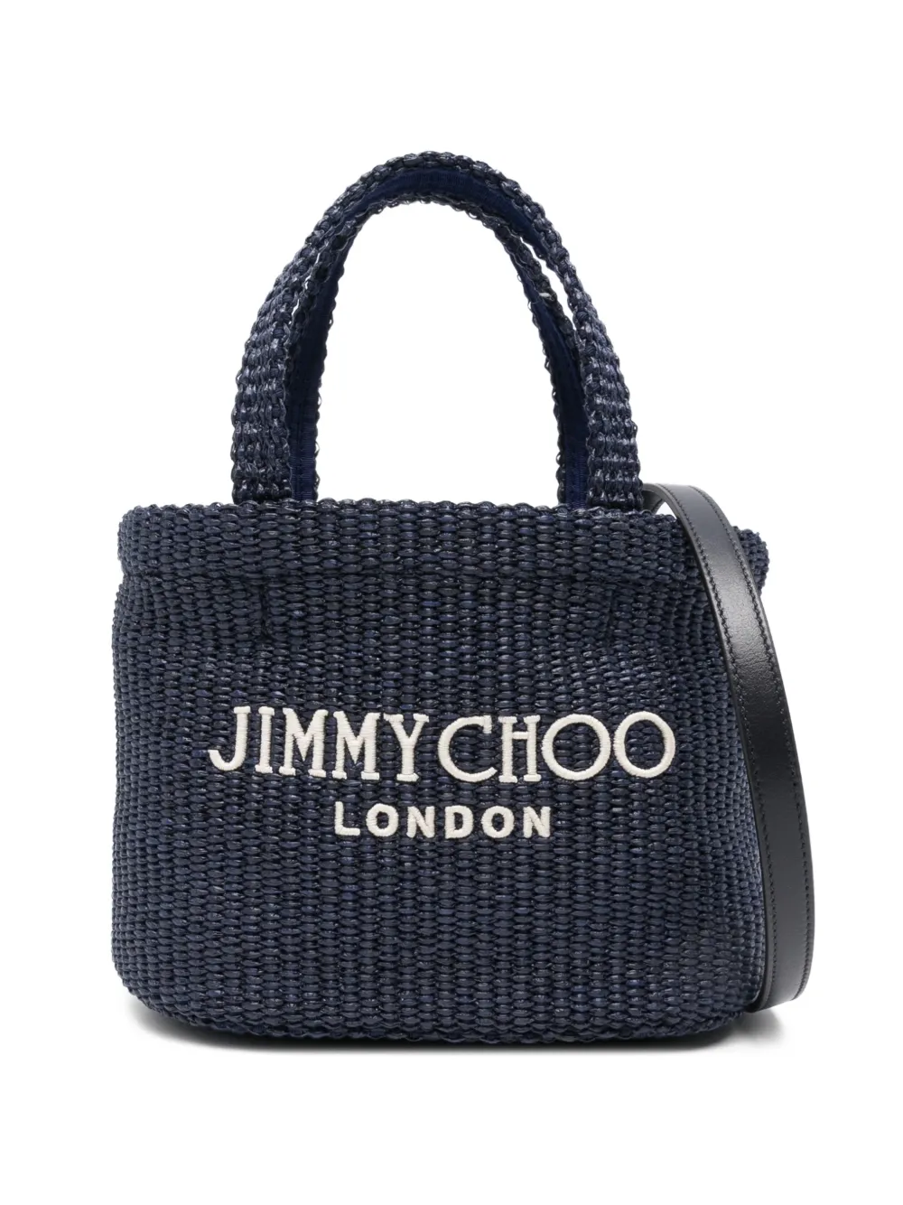 Jimmy Choo logo tote bag - Blu