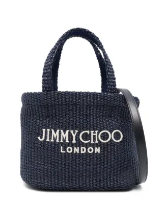 JIMMY CHOO トートバッグ Jimmy Choo ロゴ トートバッグ | ブルー | FARFETCH JP