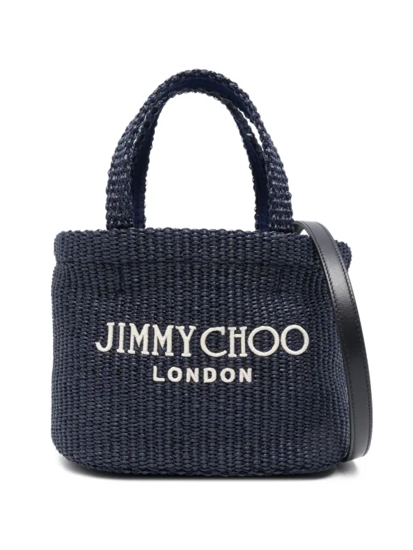 Jimmy Choo ロゴ トートバッグ | ブルー | FARFETCH JP