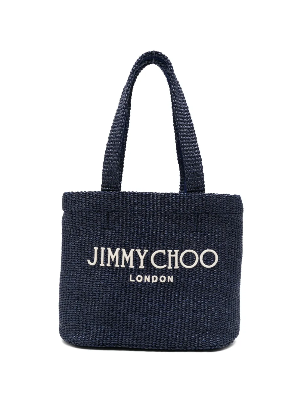 Jimmy Choo logo tote bag - Blu