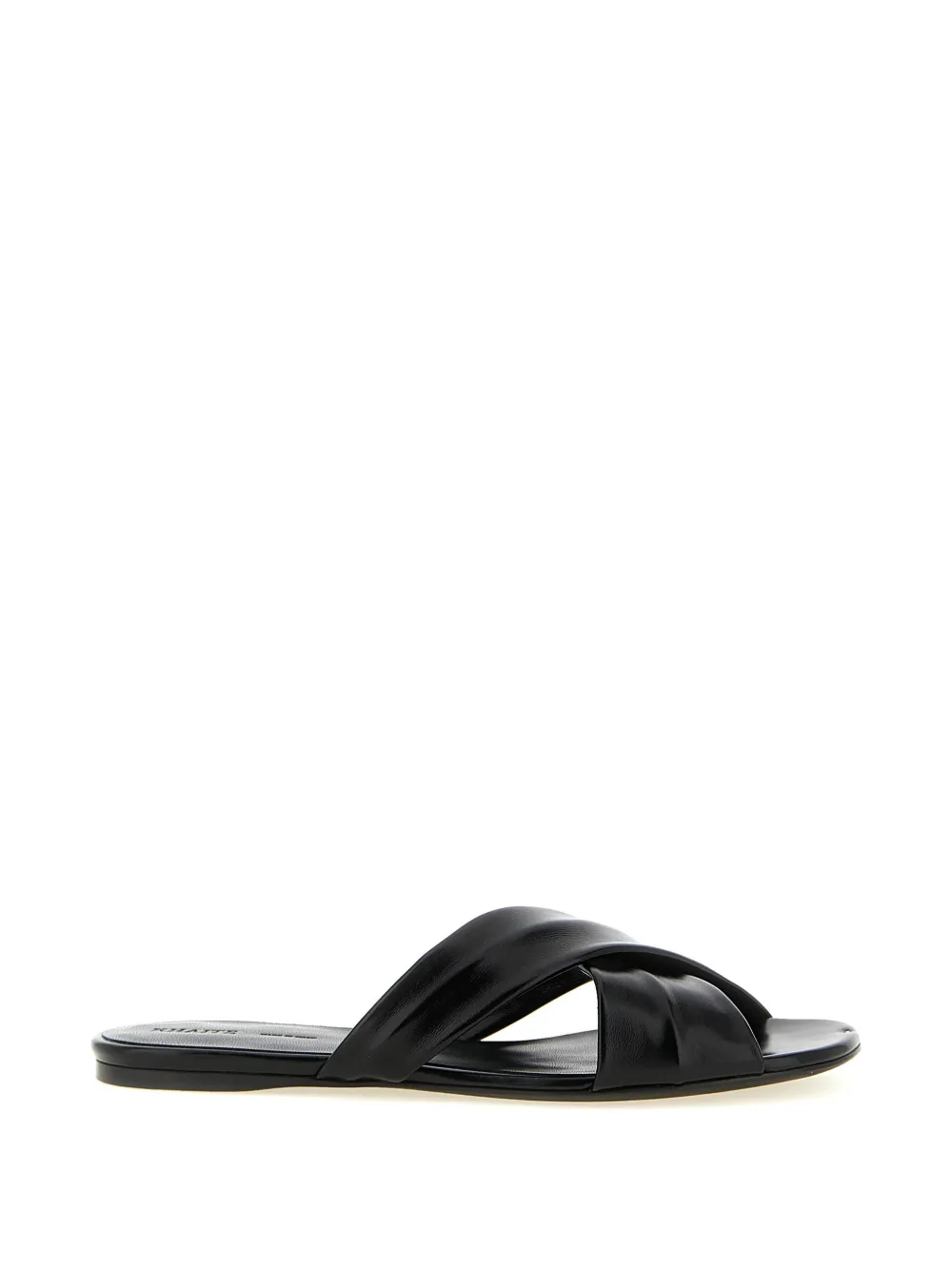 KHAITE crossed strap liria sandals - Nero