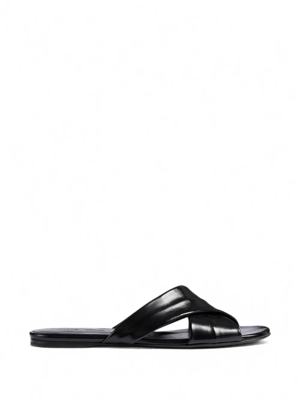 KHAITE Liria sandalen met gekruiste bandjes Zwart