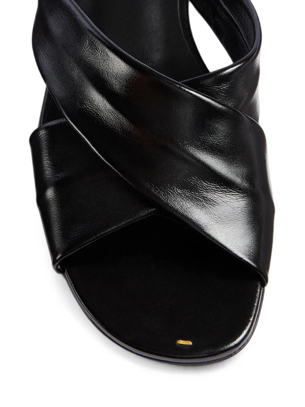KHAITE Liria sandalen met gekruiste bandjes Zwart