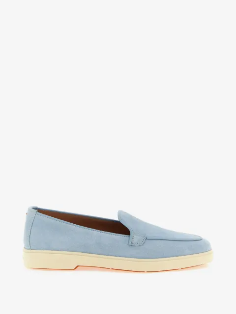 Santoni mocassins en daim