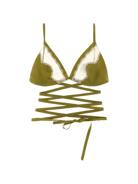 Jejia lace insert anna triangle bra