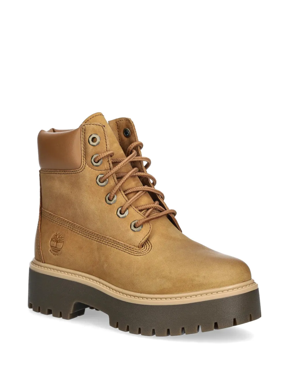 Timberland Stone Street waterproof laarzen met plateauzool Bruin