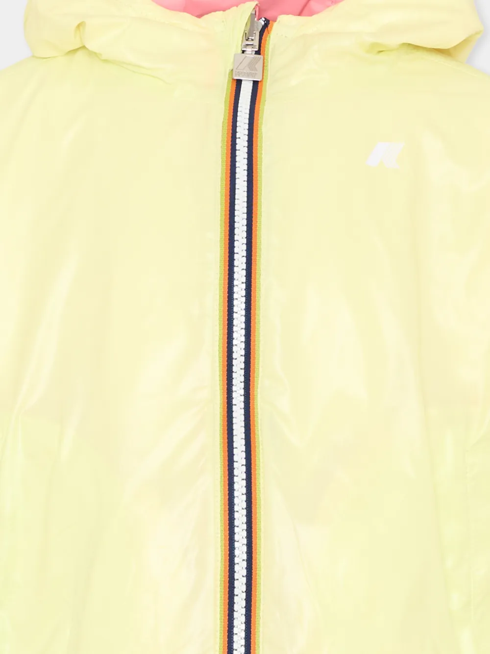  K Way Kids Hooded Jacket - Yellow 