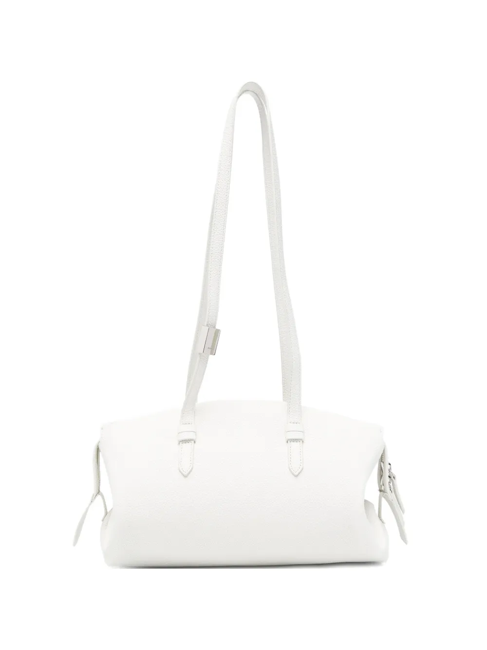 System leather shoulder bag - Bianco